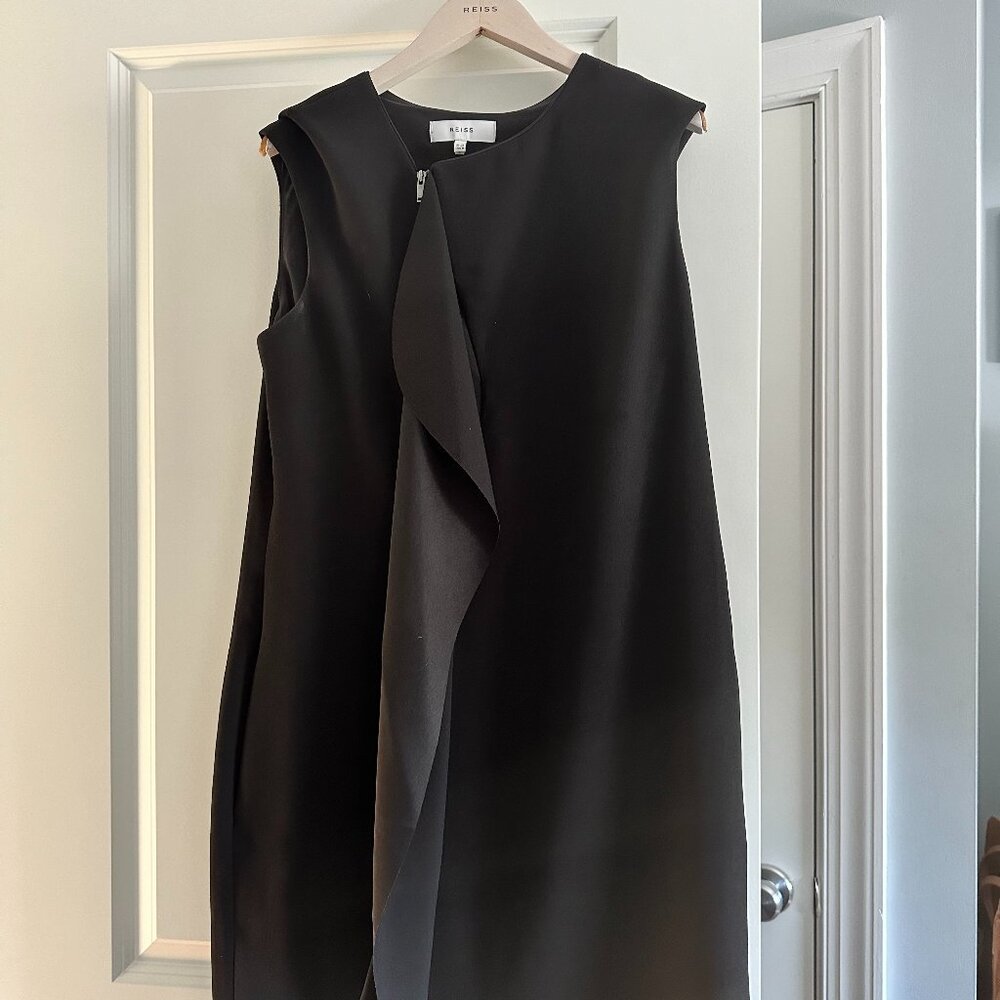 Black Reiss Shift Dress, Size 8